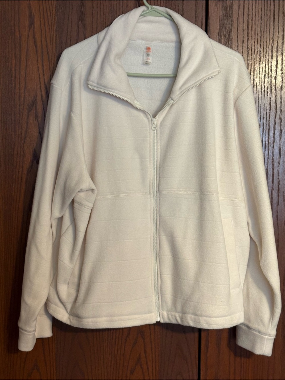 Mono B Cream Full-Zip Teddy Fleece Jacket - Women's